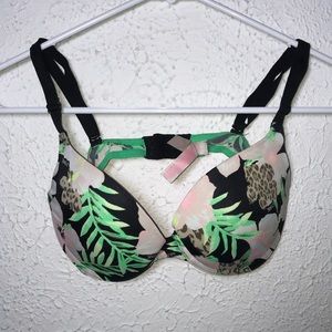 Floral & Cheetah Print Victoria's Secret Bra
